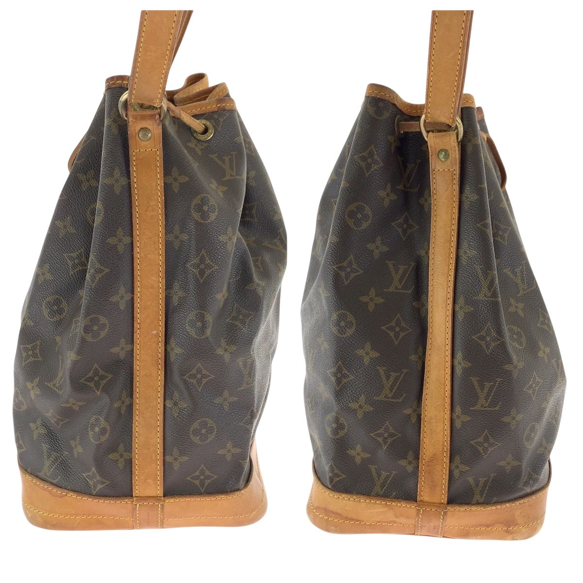 LOUIS VUITTON ルイヴィトン モノグラム ノエ ブラウン ゴールド金具  