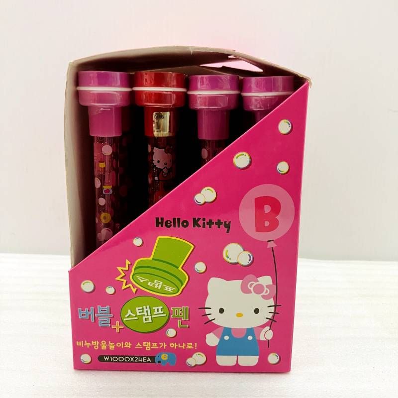 ハローキティ バブルスタンプペン 24本ディスプレイ付き 2008年製 韓国