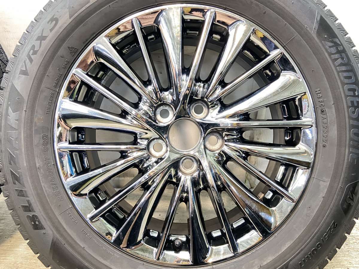 225/60R17 ブリヂストン ブリザック VRX3 トヨタ純正 17x6.5 33 114.3 