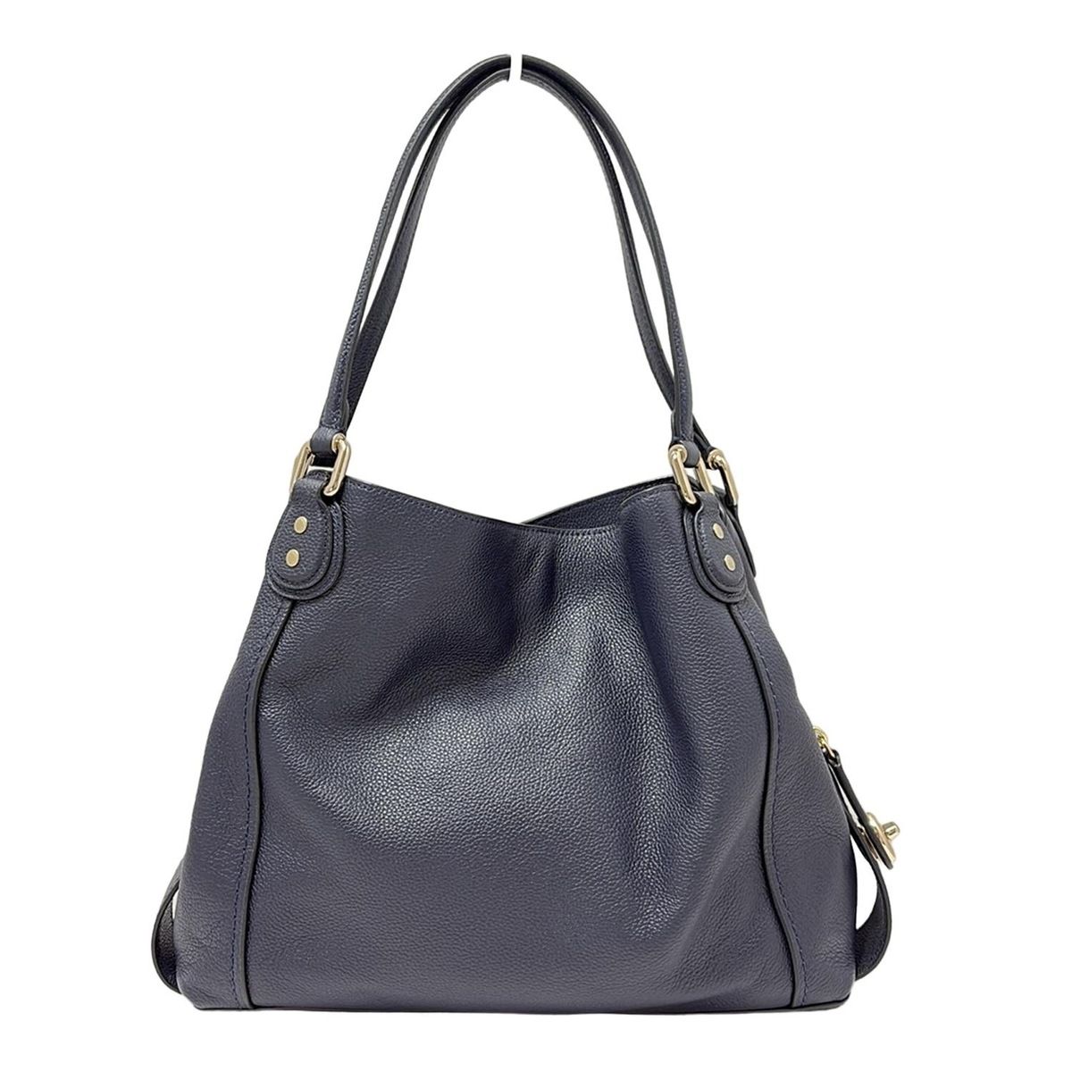 美品 COACH コーチ トートバッグ　70238 ネイビー　ショルダーバッグ COACH(コーチ) ショルダーバッグ美品 イーディー ショルダー