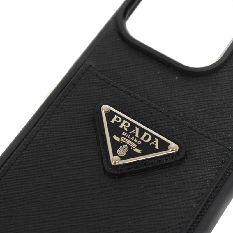 プラダ PRADA iPhone15PRO ケース サフィアーノ 三角ロゴ