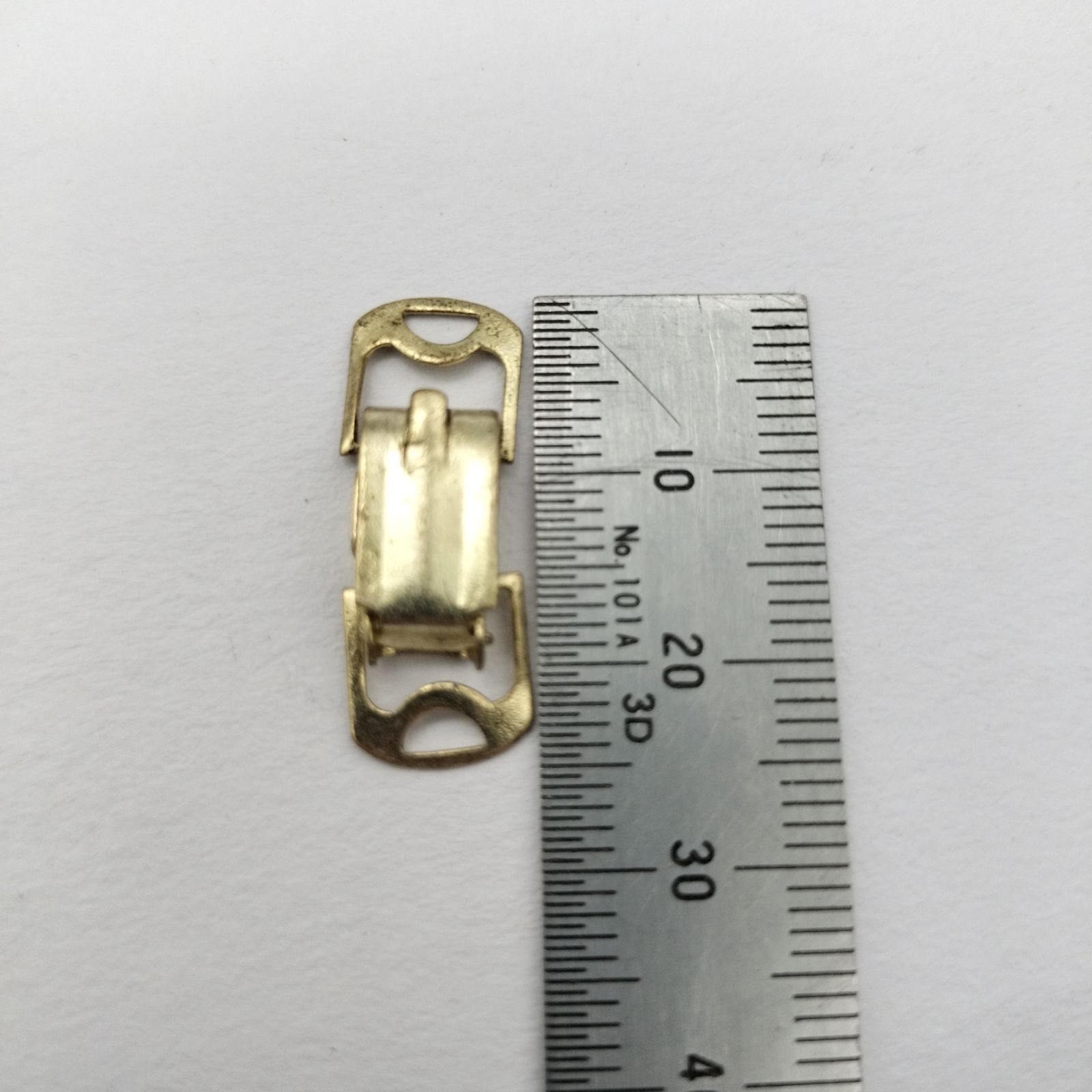【希少品】約100個入り 留め具 中折式 昭和30年代頃 アクセサリー パーツ 金具 真鍮製 日本製