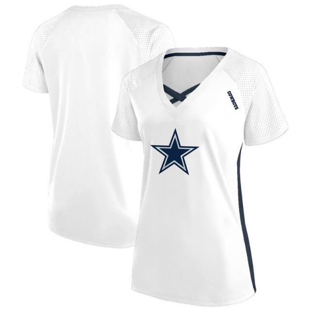 売れ筋商品|||ファナティクス カットソー トップス レディース Women's White Detroit Lions Cheerleader T-Shirt White womens-gameday-couture-white-