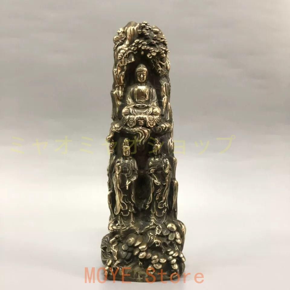 仏教美術 仏像 西方三聖菩薩仏像 仏堂奉納 装飾品 工芸品 置物