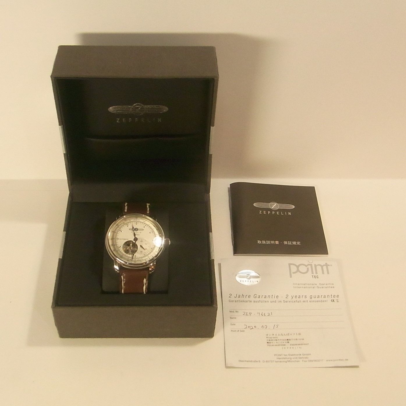稼働品 美品 ZEPPELIN ツェッペリン 100周年 自動巻き 腕時計 - リ