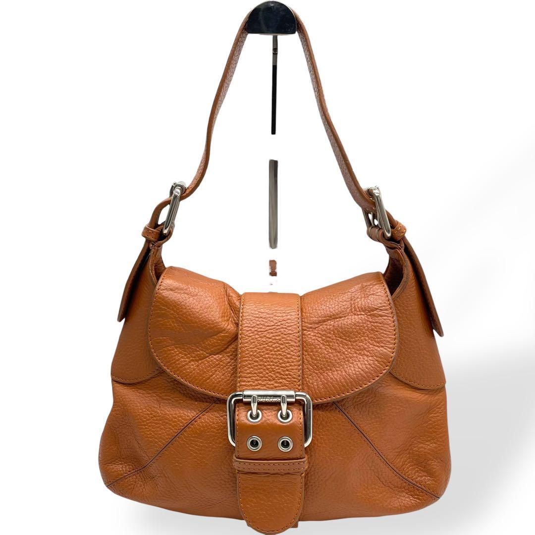 極美品 FURLA フルラ ハンドバッグ ワンショルダーバッグ レザー
