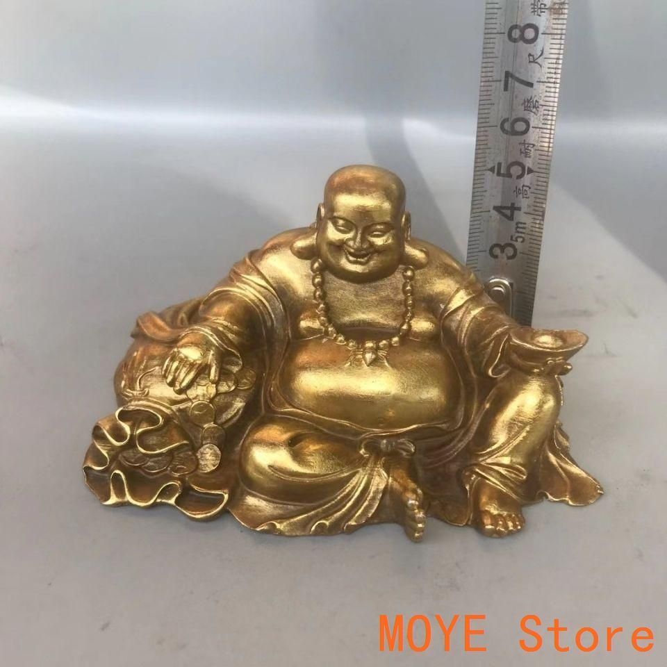 仏教美術 仏像 小仏像 天冠弥勒仏像 銅製品 鎮宅辟邪 開運風水 招財 置物 銅製 仏像 布袋和尚弥勒仏 小仏像 辟邪 開運 風水 招財 置物