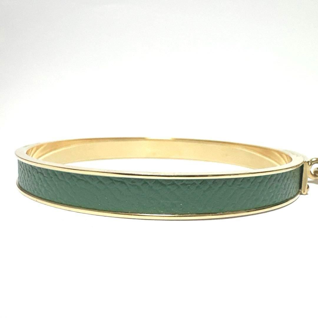 HERMES エルメス ケリー バングル ブレスレット グリーン 美品 HERMES エルメス ケリーバングル ブレスレット グリーン ゴールド
