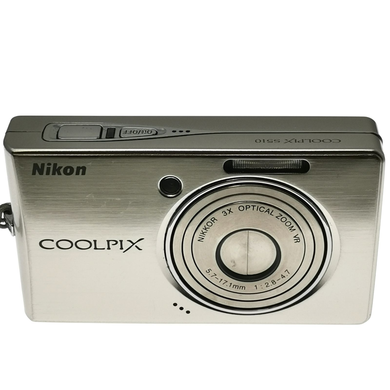 ニコン coolpix s510 シルバー デジカメ 充電器ないため動作