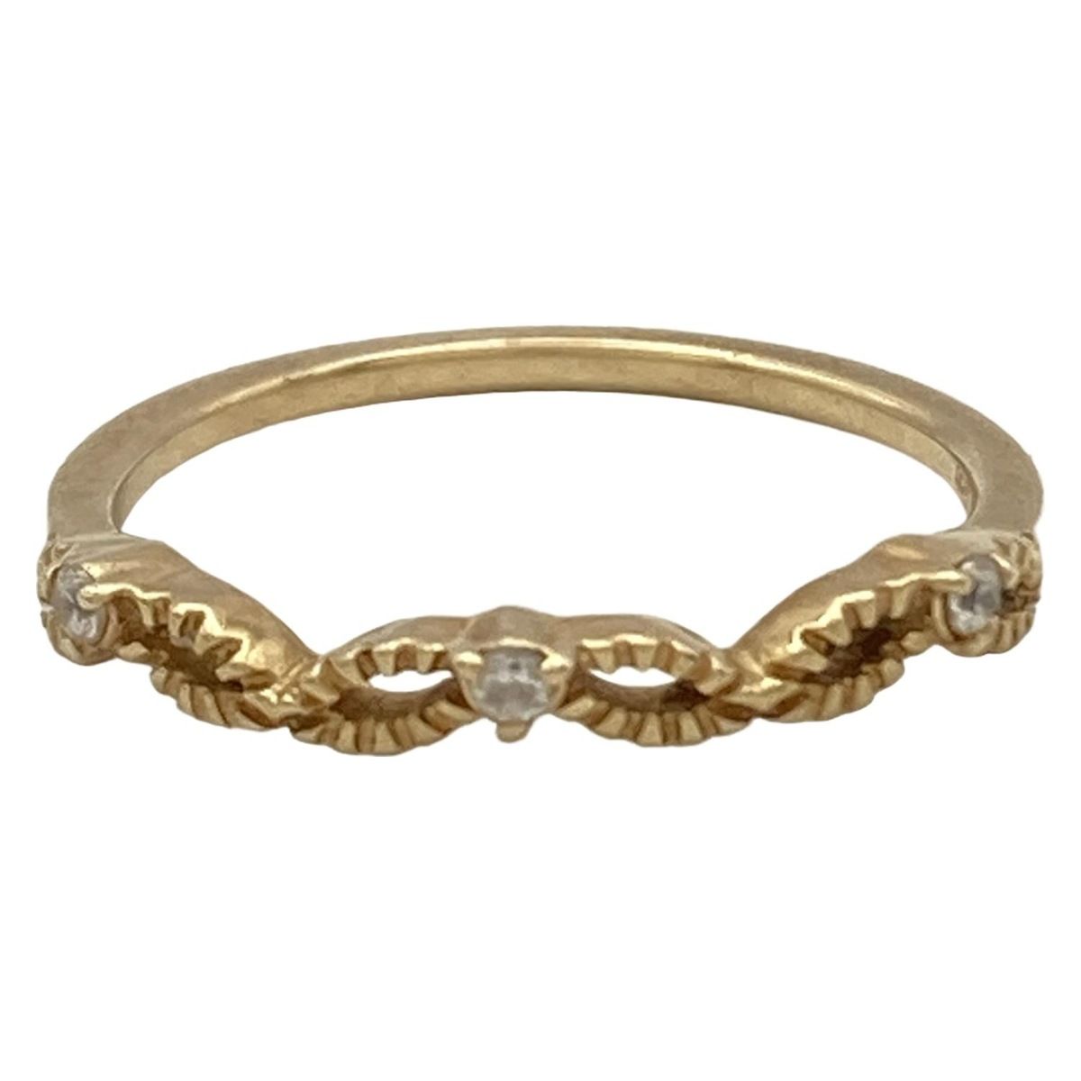 GSTV k18SV950 ハート フリーリング GSTV PT950 ダイヤモンド ベルト