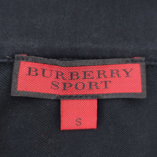 BURBERRY SPORT / バーバリースポーツ ◇ポロシャツ/ジップ/ブラック 