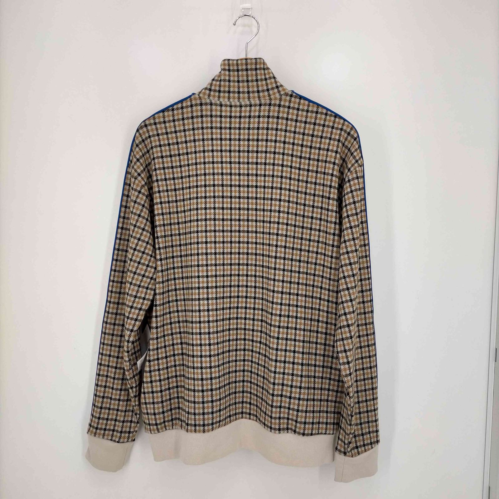 ザラ ZARA サイドラインチェックジップアップジャケット メンズ import