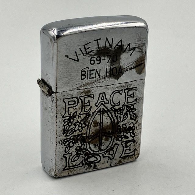 ベトナムZIPPO】本物 1968年製ベトナムジッポー「ラブ&ピース ベトナムZIPPO】本物 1968年製ベトナムジッポー「ラブ&ピース