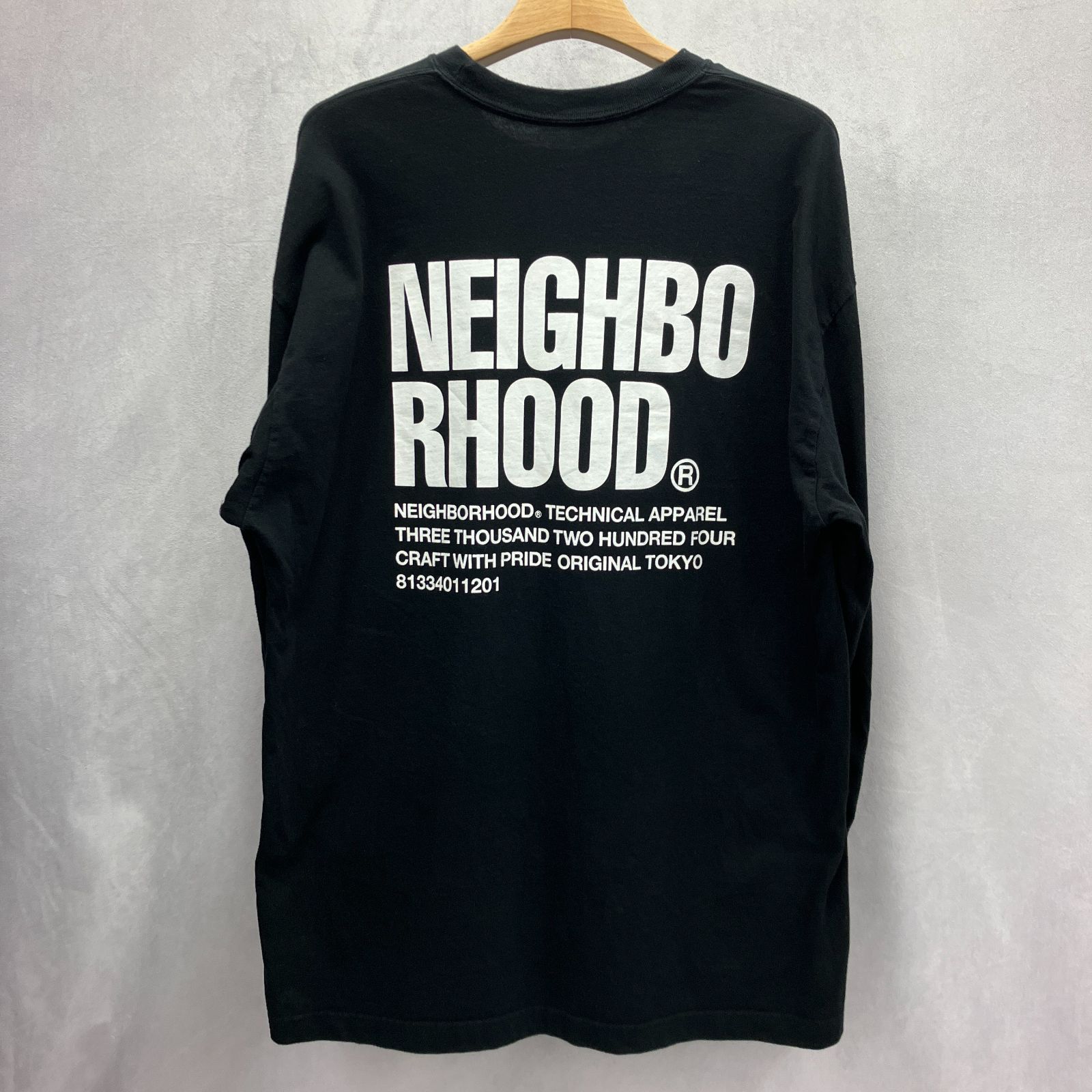 ネイバーフット　neighborhood ブラックロンT XXL NEIGHBORHOOD ネイバーフッド craft with pride クラフトウィズ