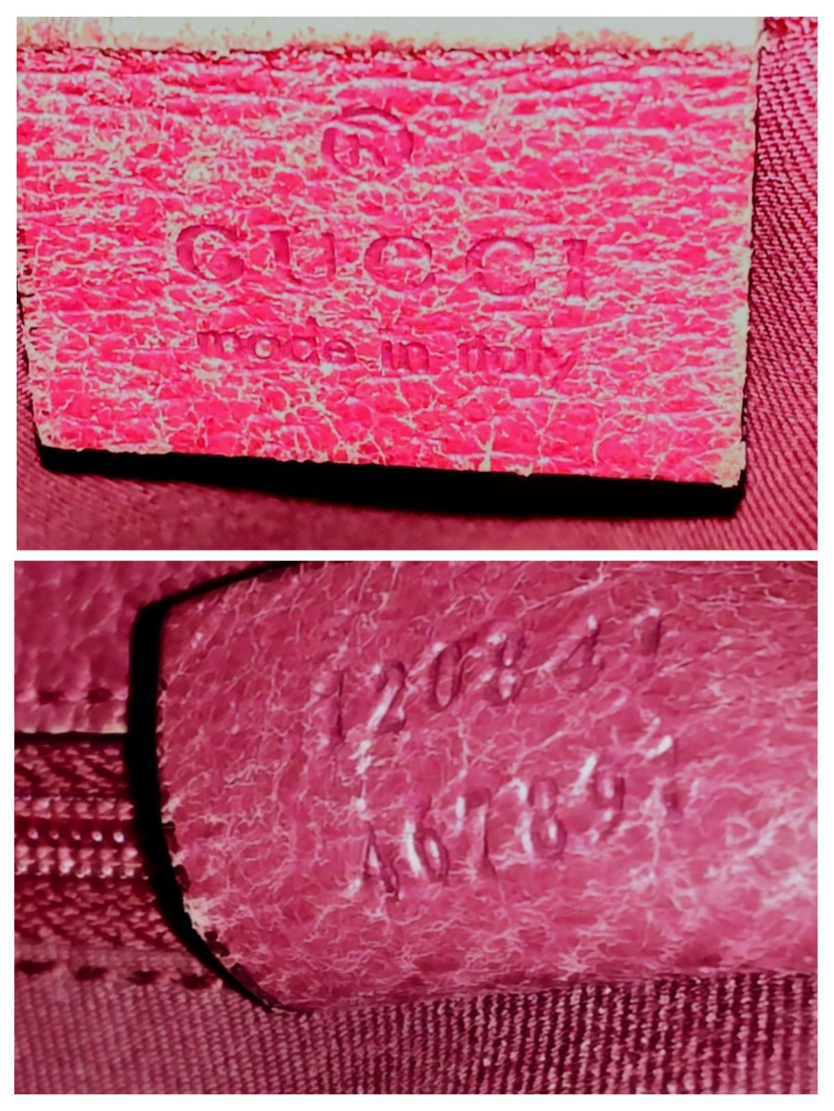 USED中古品】 GUCCI グッチ 120841 GG柄 GGキャンバス×レザー シルバー