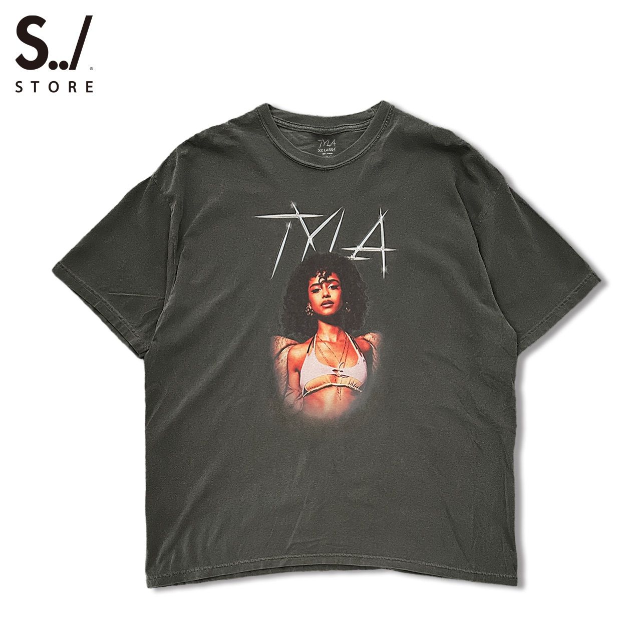【Tyla/タイラ】プリントダメージ加工Tシャツ(Mサイズ) TYLA -安い売れ筋