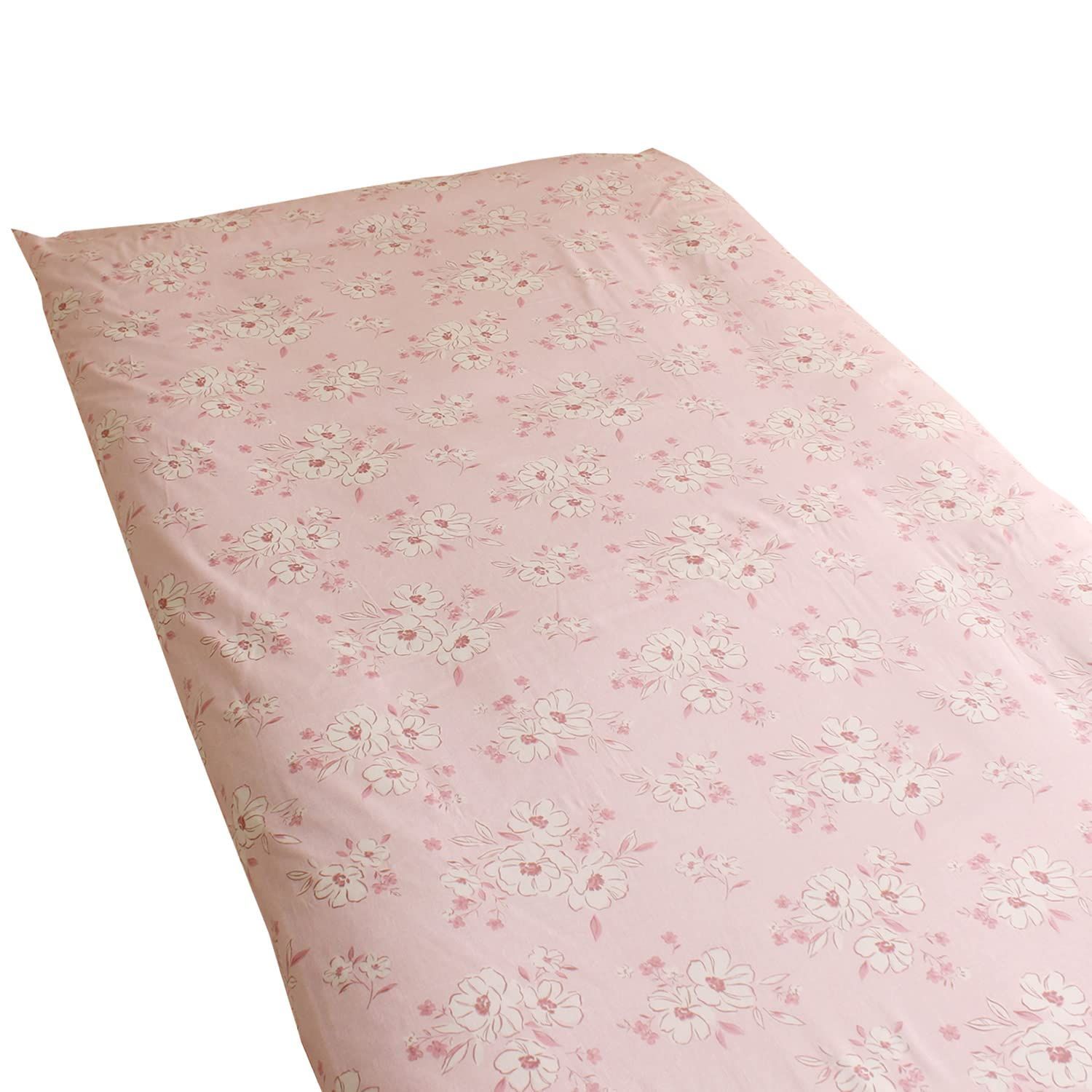 メリーナイト 敷き布団カバー 「アネモネ」 ピンク シングル 約105×205cm 綿100% 吸湿性 通気性 心地よい肌触り オールシーズン 洗える  CT13013-16 - メルカリ