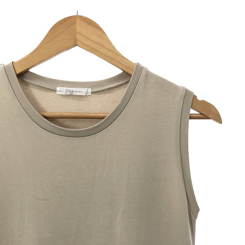 美品☆Plage プラージュ ティアードノースリーブ ワンピース☆ベージュ☆38 plage（プラージュ）の「《追加》ティアードノースリーブ