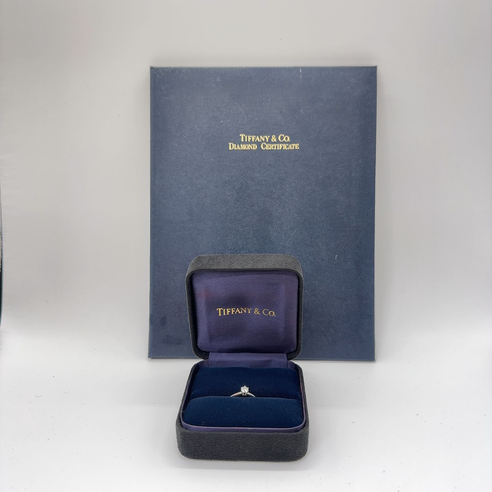 T1772-600-50 本物保証 Tiffany-Co ティファニーアンドコー 指輪 リング PT950 0.3CARAT ダイヤモンド ダイヤ