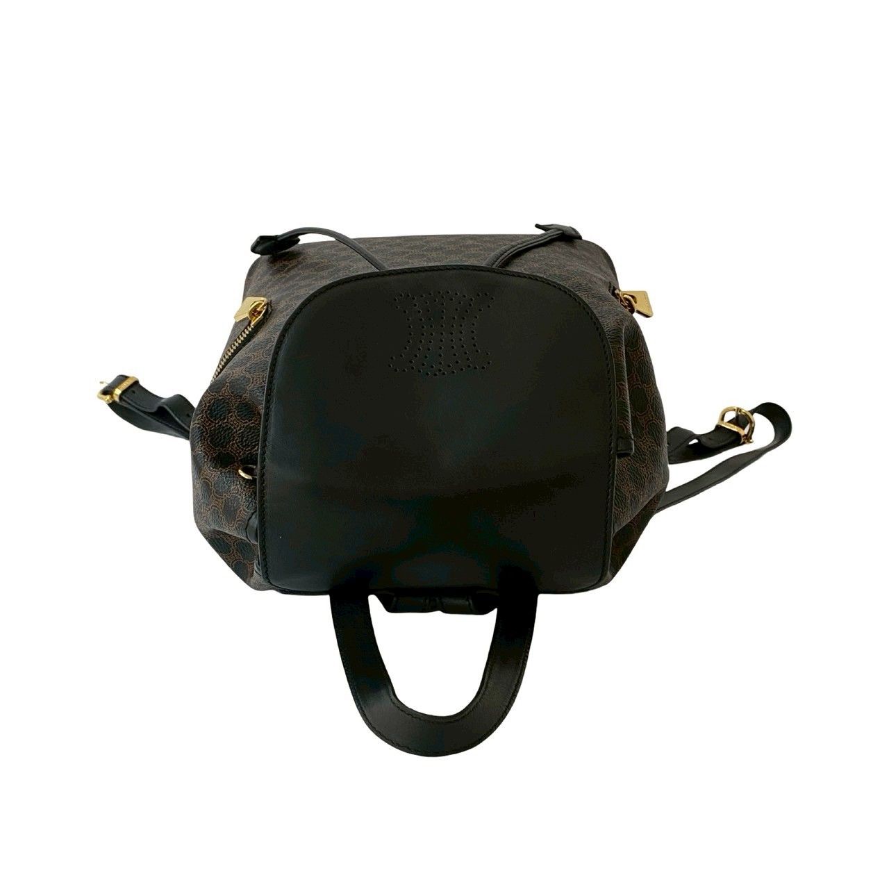 美品 CELINE セリーヌ トリオンフ　マカダム  リュック 極 美品 CELINE セリーヌ ヴィンテージ マカダム ブラゾン 柄