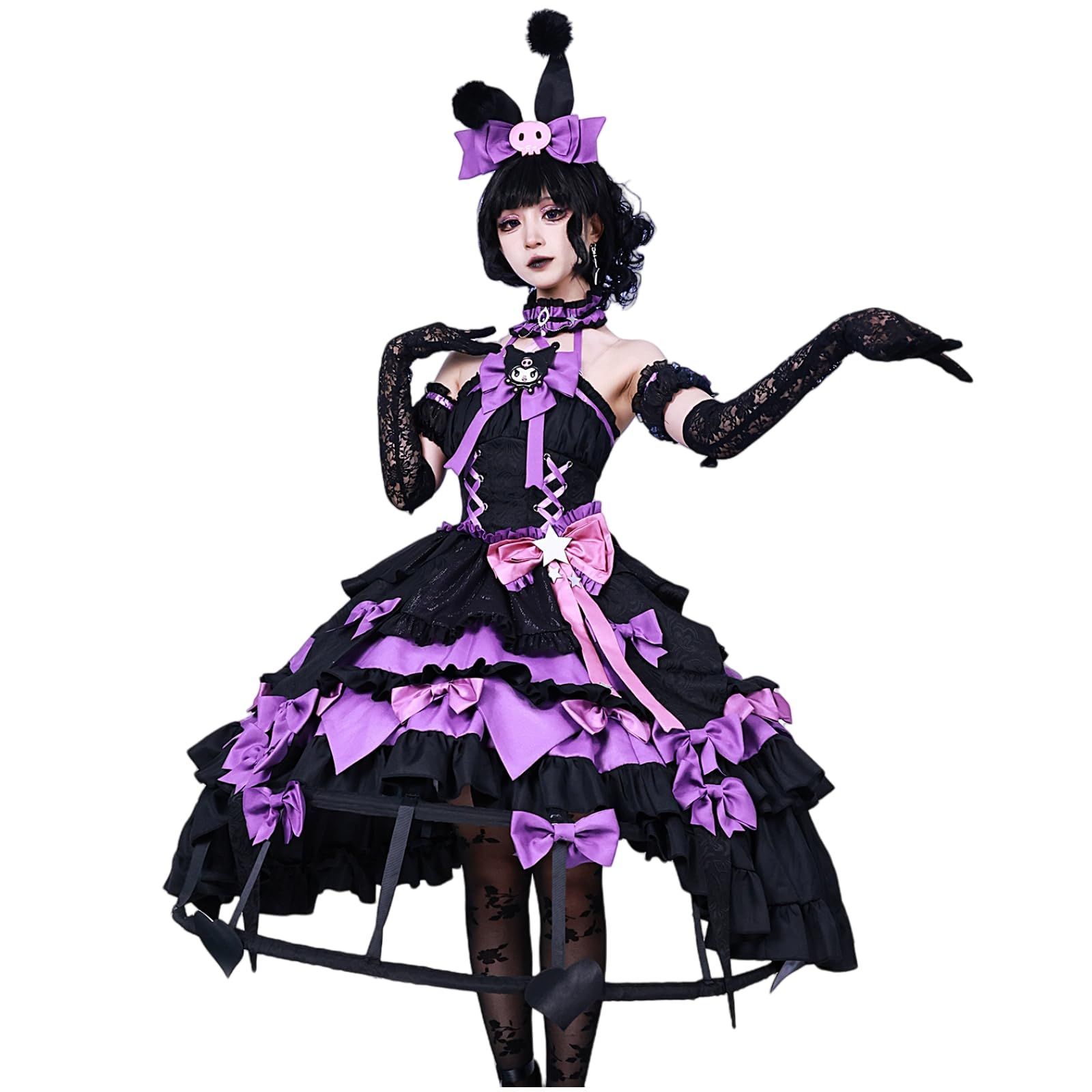 高品質 第五人格 紅夫人xサンリオ クロミ コスプレ衣装 アイデンティティー5 血の女王 マリー 紅夫人 女爵 コスプレ用衣装 アイデンテBJ0925ML03 ハロウィン