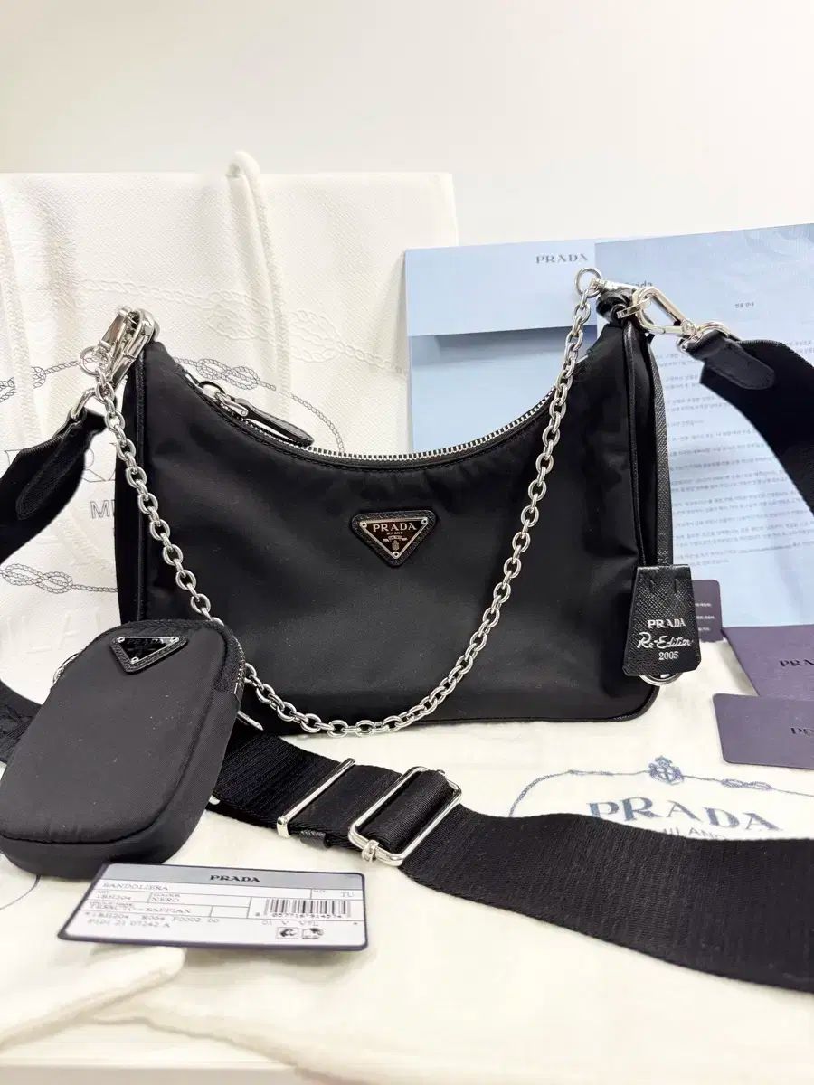 S クラス|当日配達 PRADA プラダ Re-Nylon テスート ホーボーバッグ
