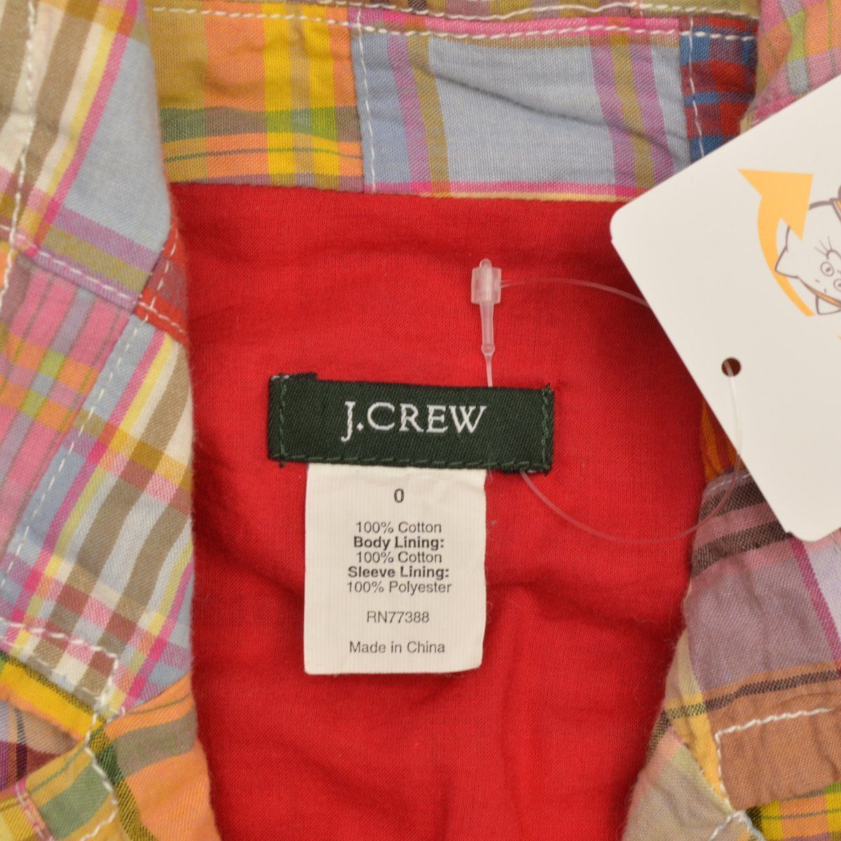 JCREW】パッチワークチェックテーラードジャケット - メルカリ