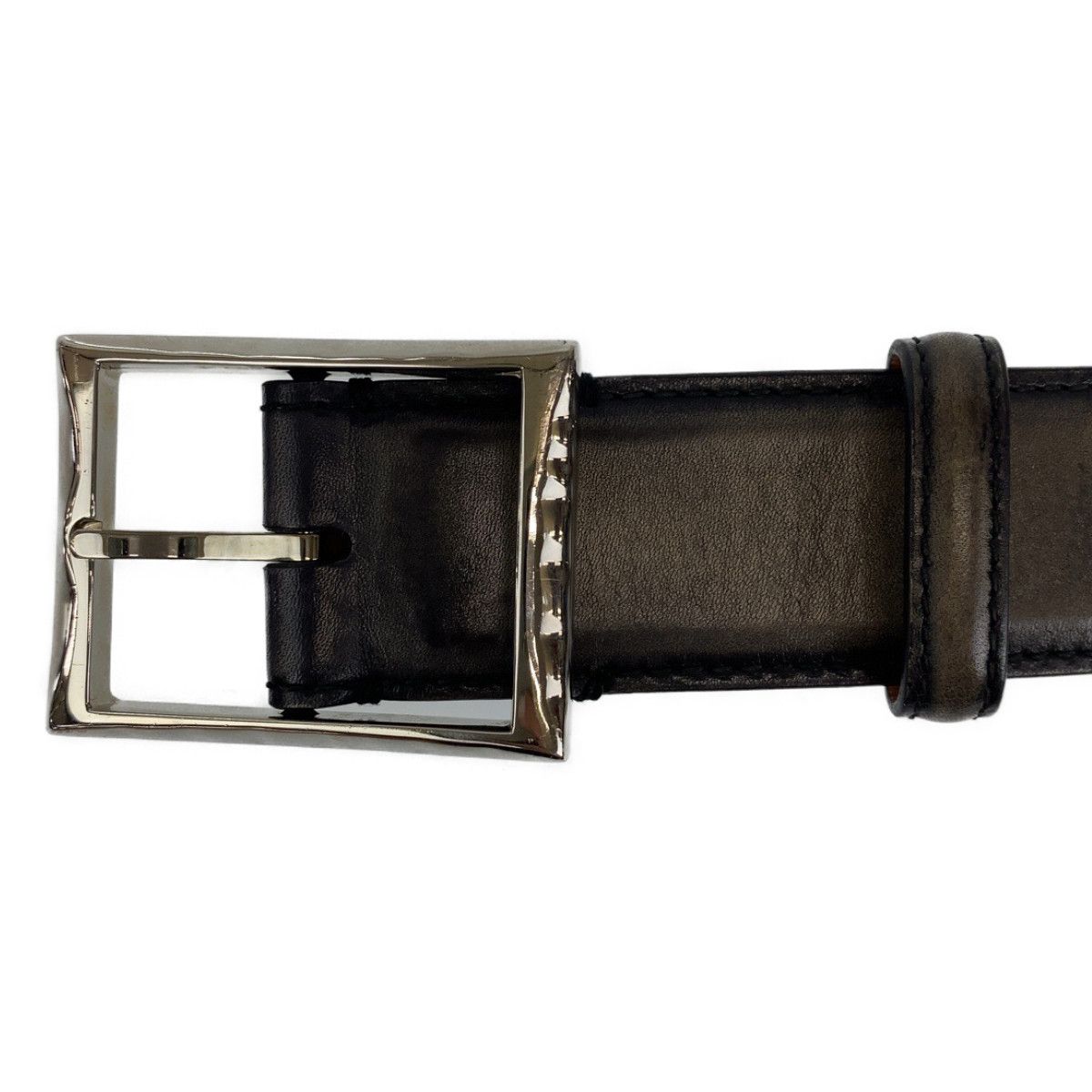 ベルルッティ　茶　ベルト B ボリュート スクリットレザー 35MM リバーシブルベルト