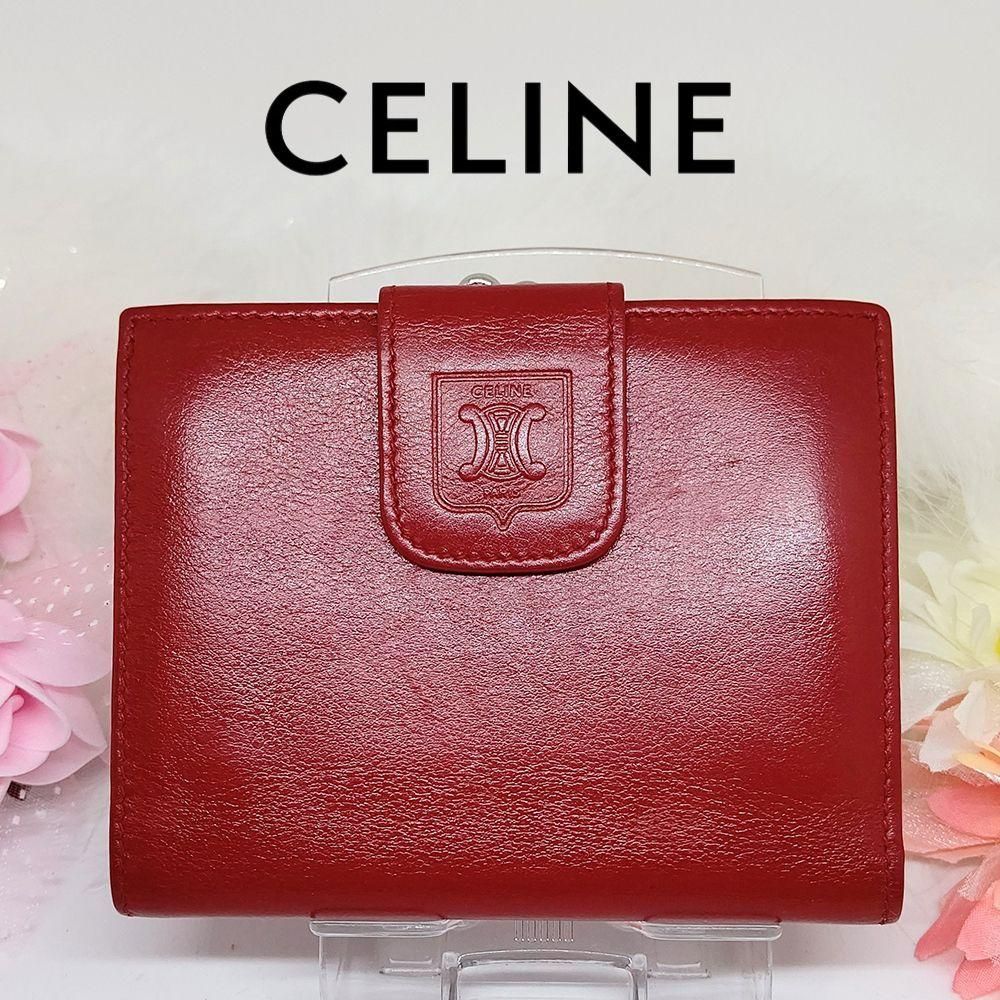 希少極美品✨オールドセリーヌ トリオンフ ロゴ 折財布 赤 希少極美品✨セリーヌ トリオンフ ロゴ 折財布 赤 - メルカリ