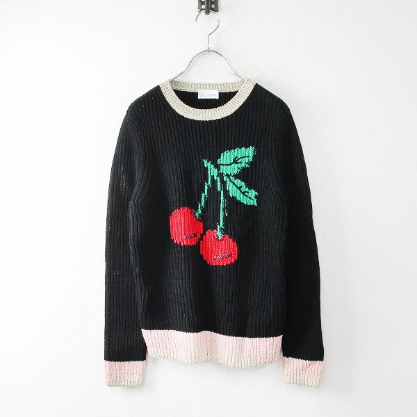 美品　レッドヴァレンティノ　REDVALENTINO チェリー　ニット 美品レッドヴァレンティノREDVALENTINO チェリーニット