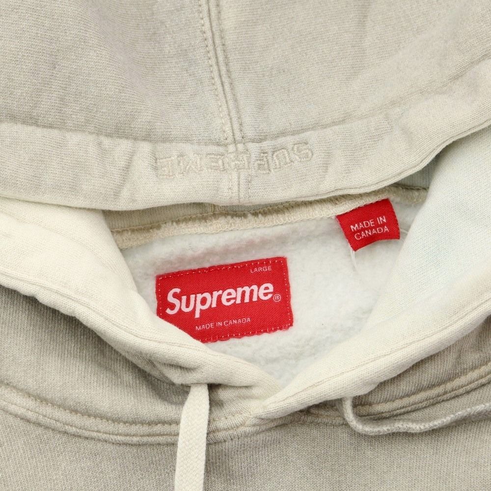 中古】シュプリーム Supreme 2023年春夏 Overdyed S Logo Hooded Sweatshirt オーバーダイ  スウェットパーカー グレージュ系【サイズL】【メンズ】 - メルカリ