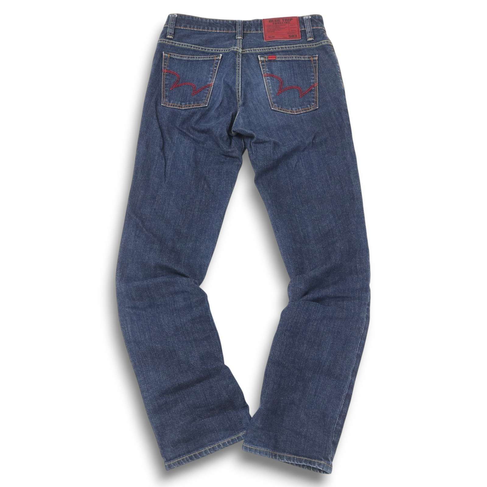 EDWIN エドウィン EG5032 BLUE TRIP EDGE LINE☆ USED加工 ストレッチ