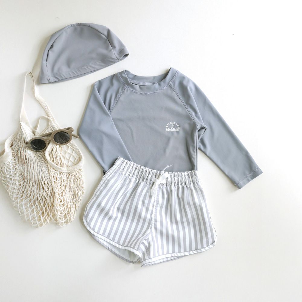  ☆ C ☆ 90cm ☆ ベビー キッズ 水着 セパレート 帽子付き UVカット 水着 セパレート 帽子 ベビー キッズ スイムパンツ 長袖 ラッシュガード パンツ 子ども用水着 子供用水着 スイムウェア UVカ 水着