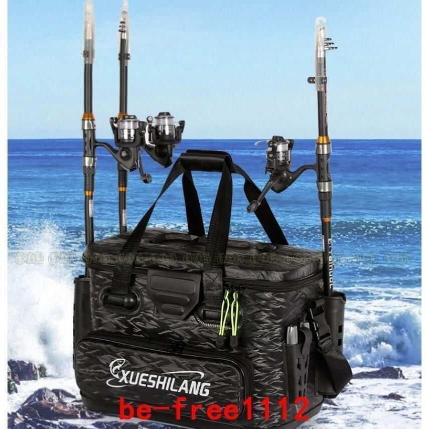 タックルバッグフィッシングバッグアウトドアバッカンEVAロッド