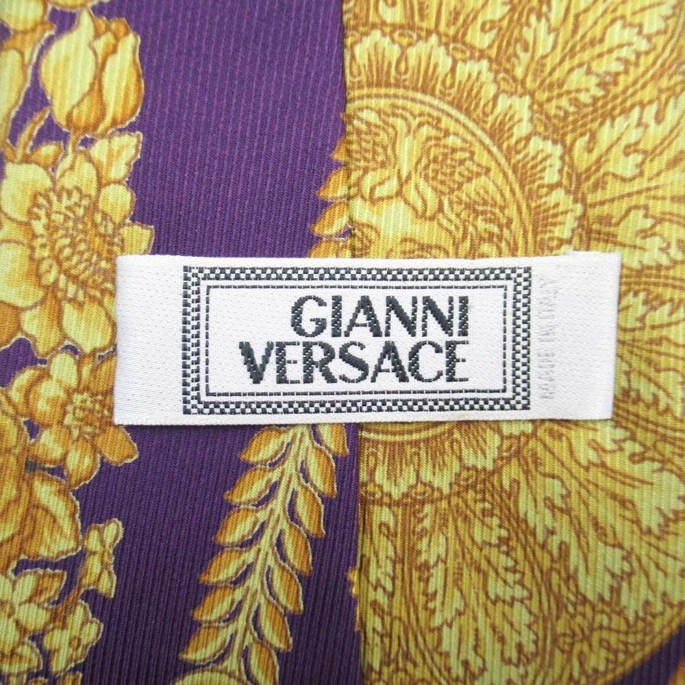 新品同様 GIANNI VERSACE ヴェルサーチ ネクタイ メデューサ