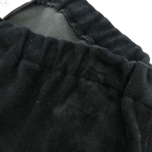 ANN DEMEULEMEESTER シルク変形パンツ サスペンダー 黒 34 アンドゥ