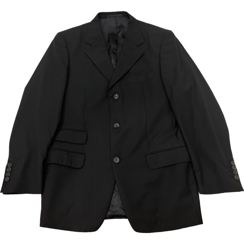 シュラスコ GUCCI ブラック テーラードジャケット上下セット GUCCI テーラードジャケット メンズ ブラック【古着】 - メルカリ