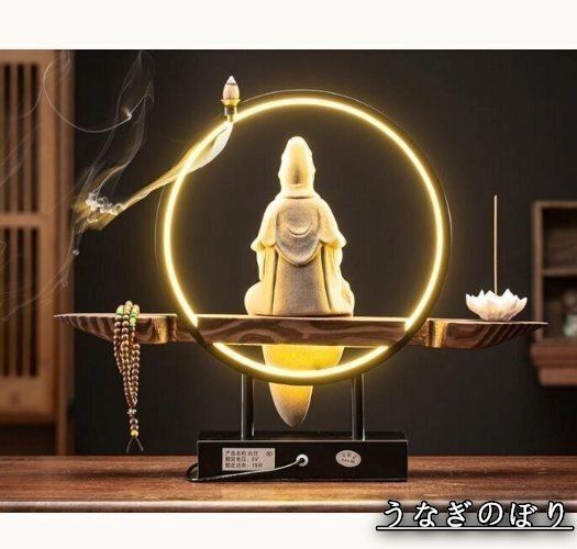 美品・未使用新品】 禅の置物玄関リビング観音仏像陶器の町家アイデア