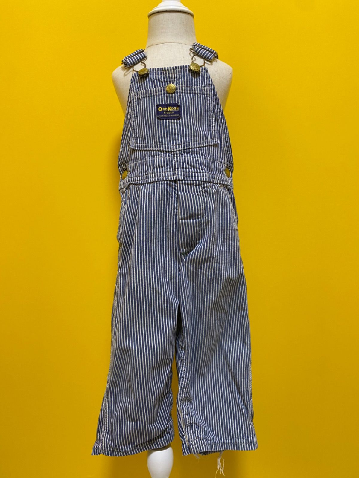 Size 90】 50-60's オシュコシュ ヒッコリー オーバーオール