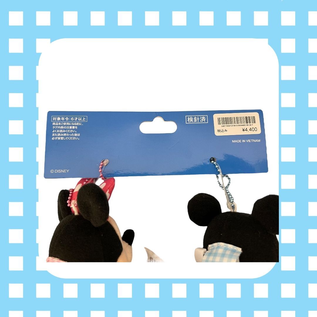 ディズニー なかよしくらぶ ミッキー＆ミニー ぬいぐるみバッジ