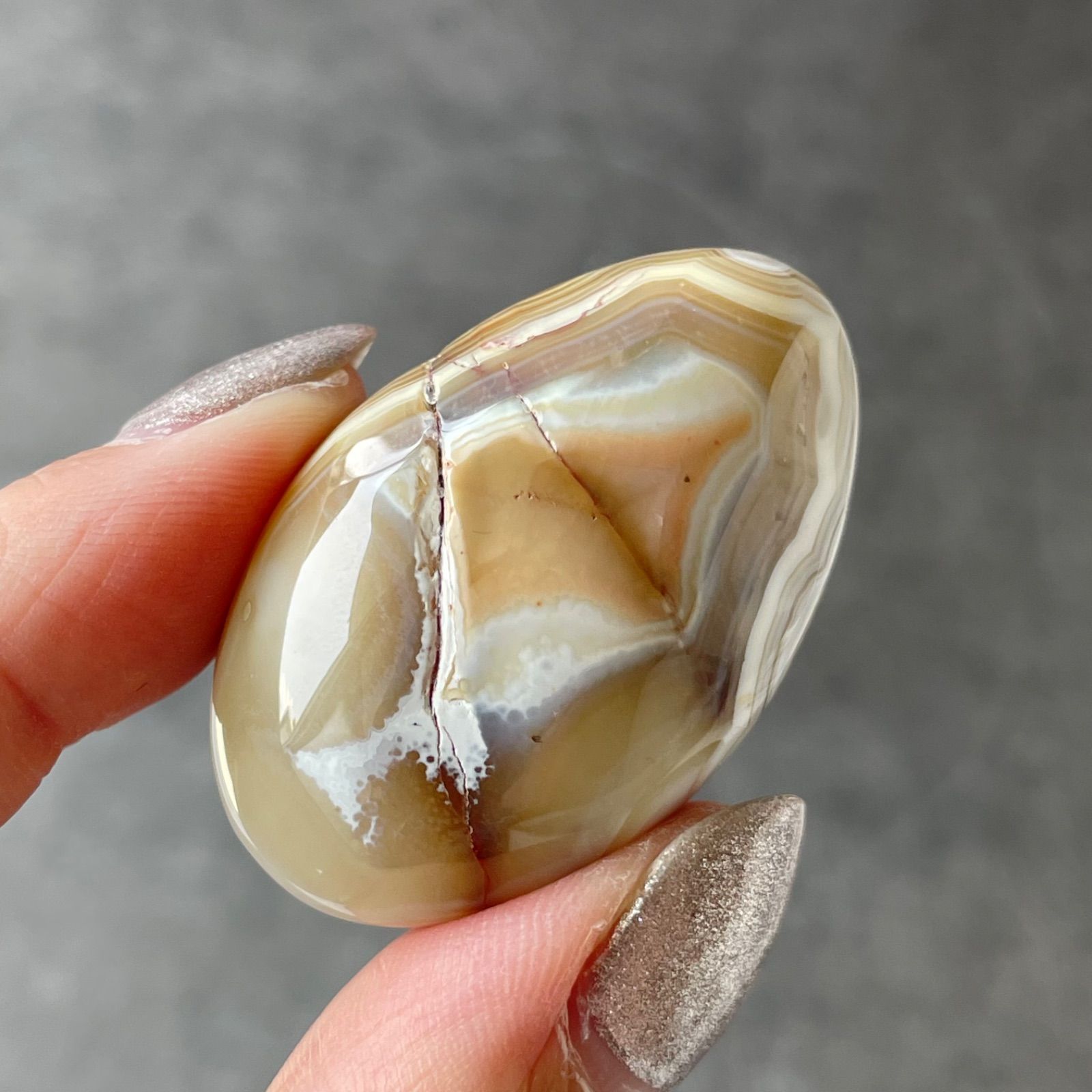 ピンク クレイジー アゲート インドネシア産 フォロー割あり】 Crazy Lace Agate クレイジーレースアゲート