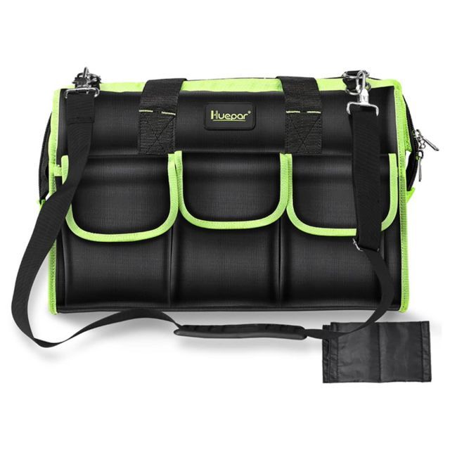 Huepar ツールバッグ 工具バッグ 道具入れ 大容量 20ポケット 道具入れ 道具袋 工具収納 防水 耐久 耐摩耗 大容量 1680D TB01