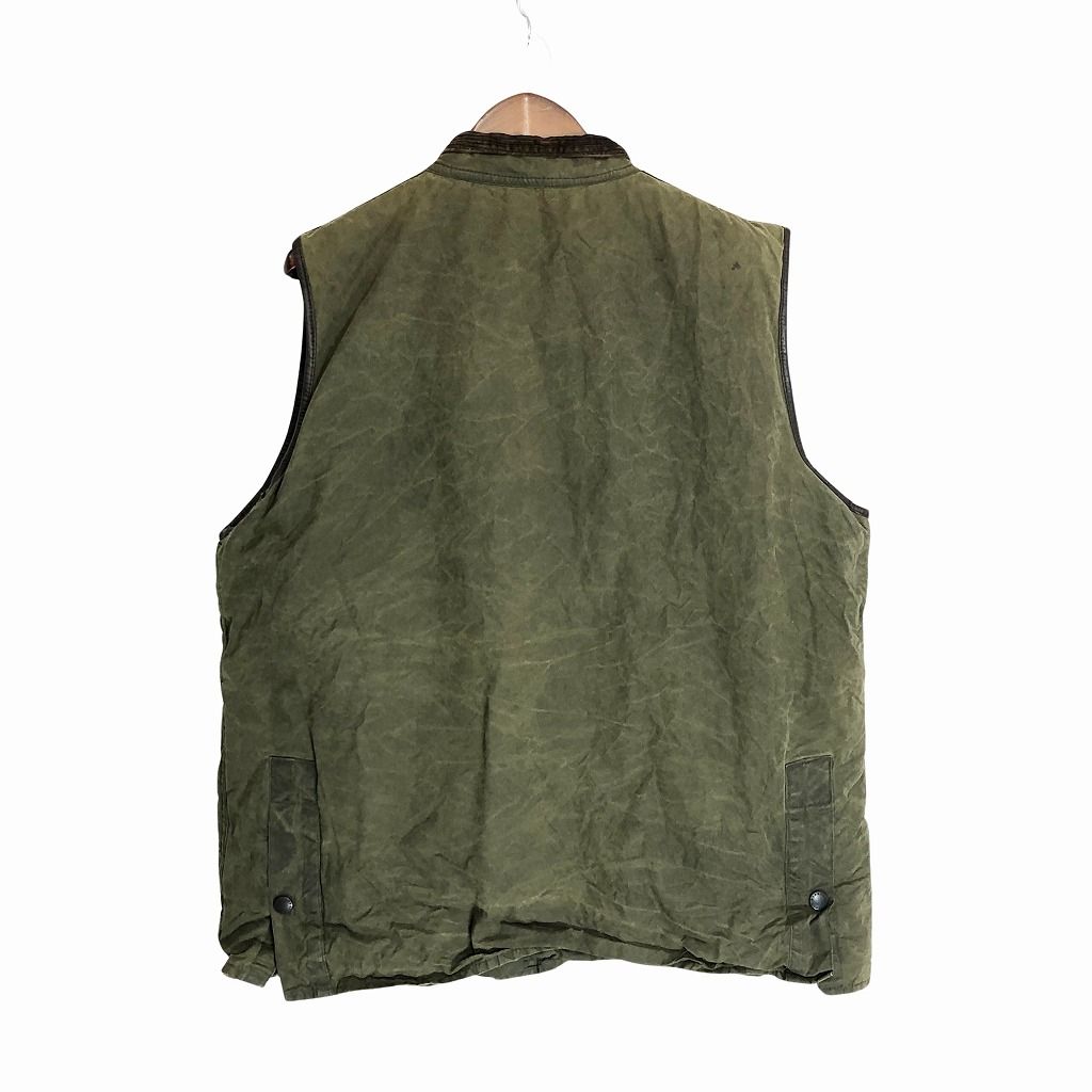 Barbour バブアー ベスト ウエストモーランド カーキ オイルド 古着 Barbour バブアーベストウエストモーランドカーキオイルド古着