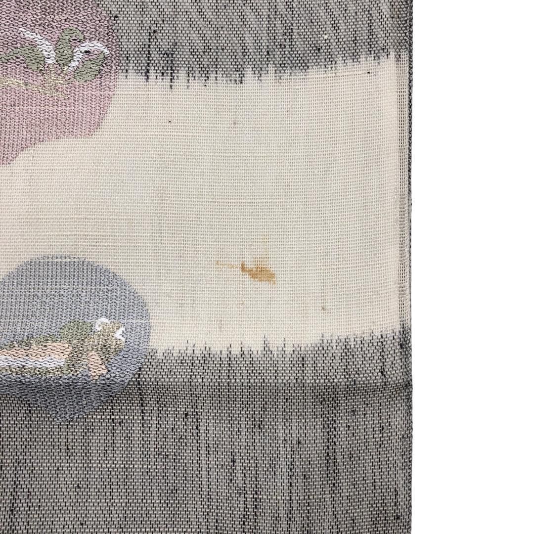 人気ブランドの新作 夏帯 袋帯 紗紬 丸に魚 瓢箪 横段模様 生成色 O-5071 - メルカリ 着物・浴衣