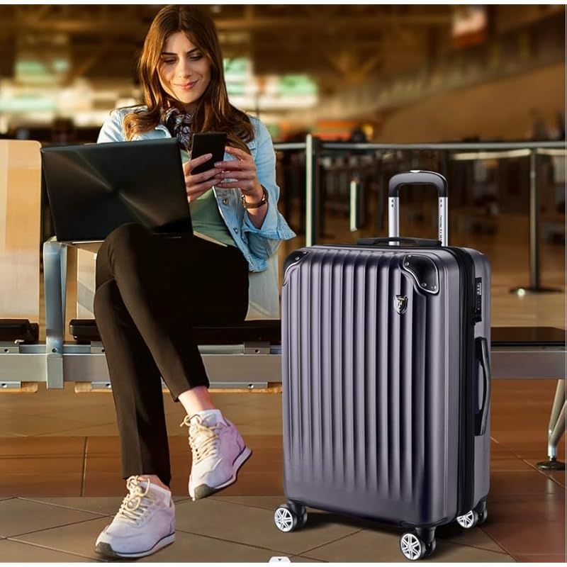 New Trip] スーツケース キャリーケース 拡張機能付 Mサイズ 4～7泊