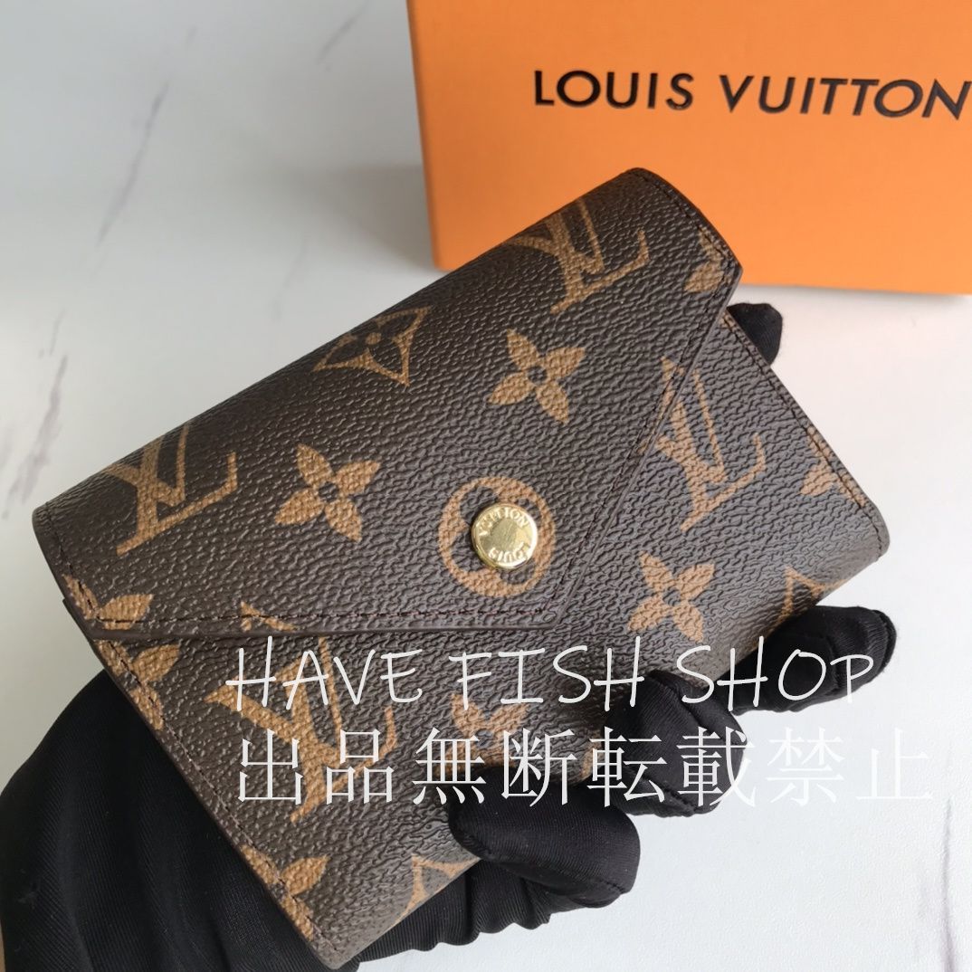 未使用 ポルトフォイユ・ヴィクトリーヌ LOUIS VUITTON ウォレット折り ...