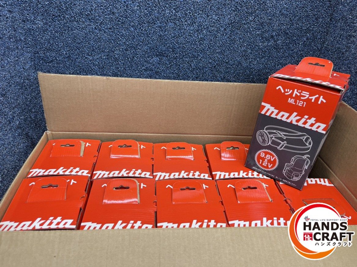 10個セット マキタ makita 充電式ヘッドライト ML121 本体のみ 9.6V 12V 差込み式 ニッケル水素 ニカド 長期