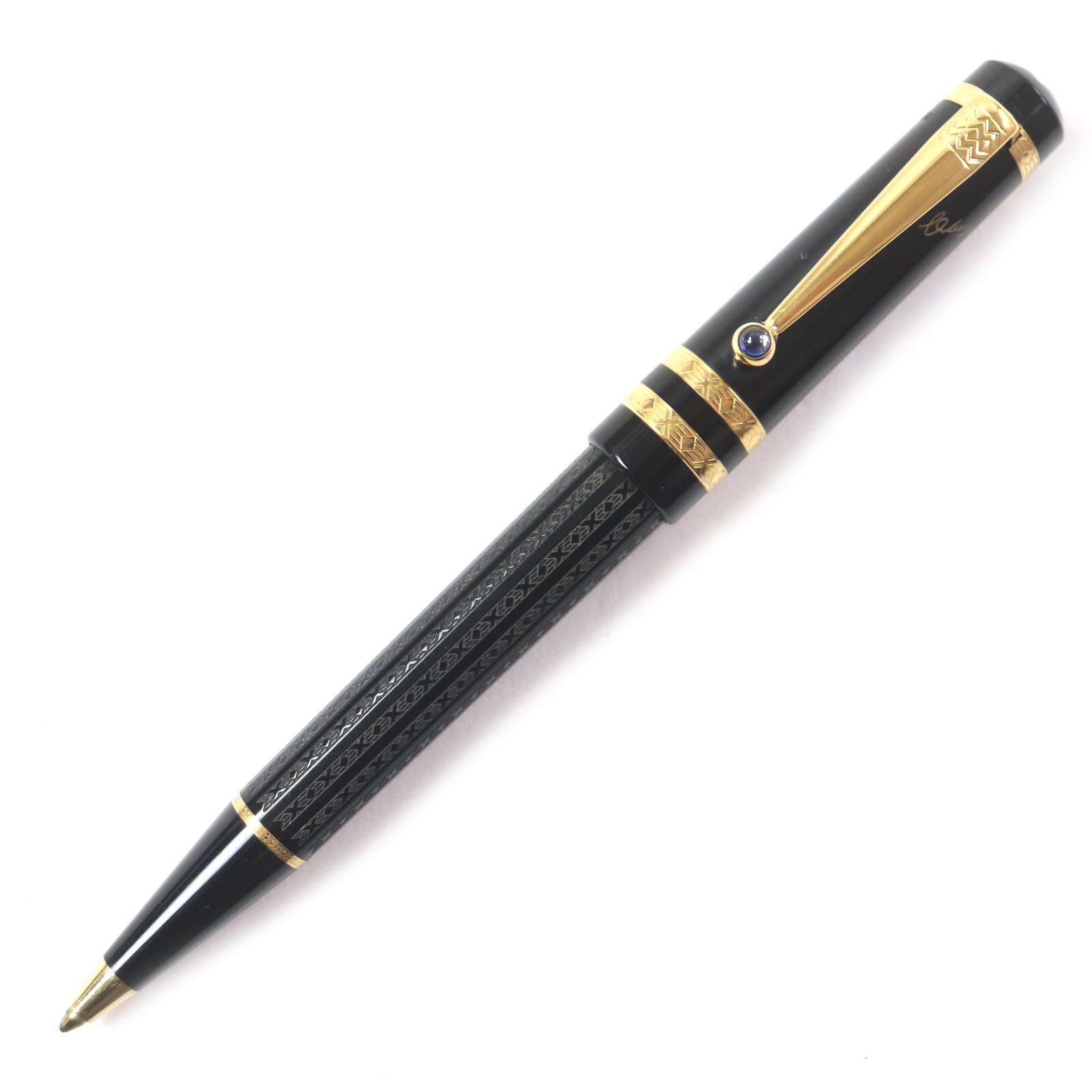 MONTBLANC モンブラン 作家シリーズ 1997 ドストエフスキー 8000本 2536|8000 ホワイトスター ツイスト式 ボールペン ブラック ゴールド ドイツ製 メンズ 筆記 済み