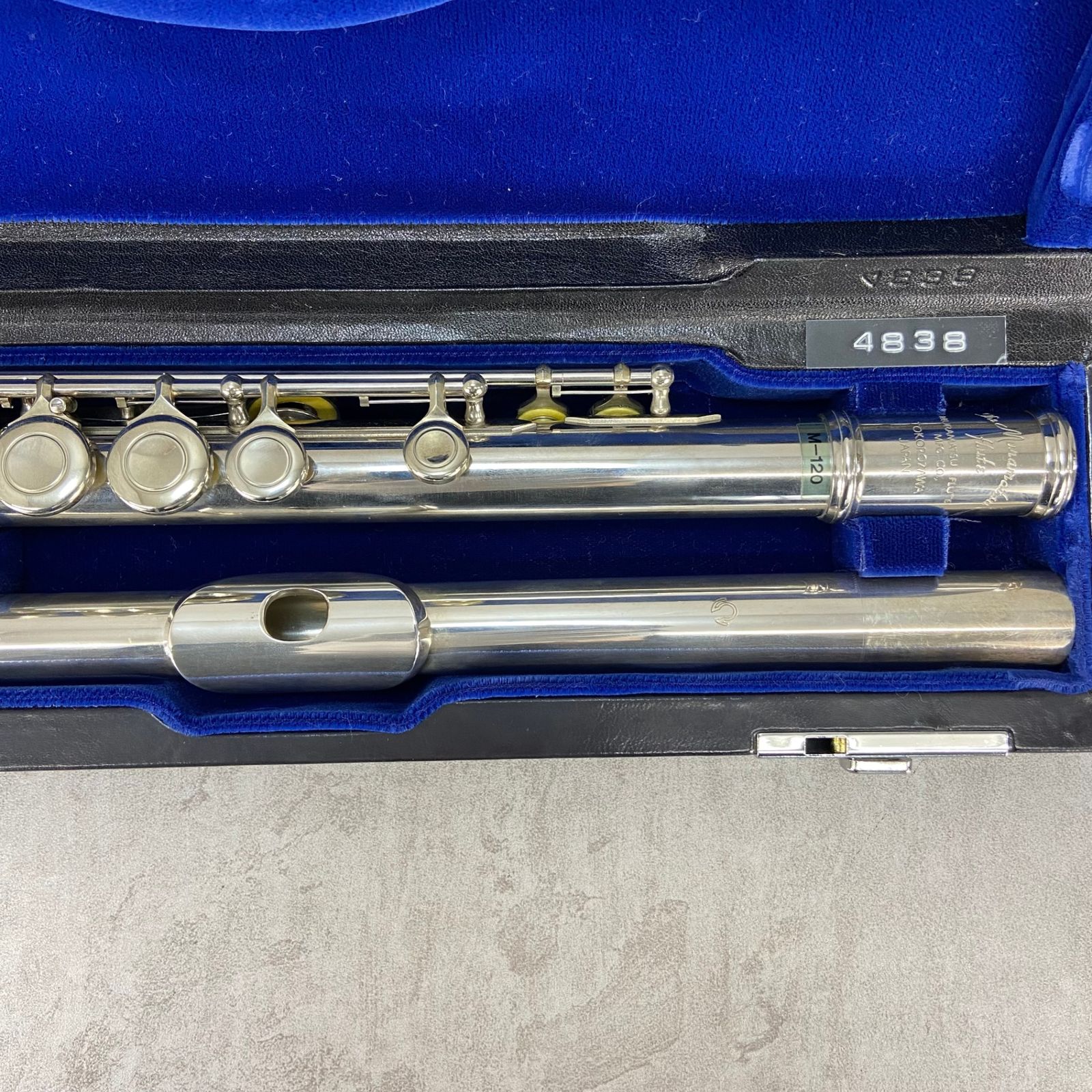 ご自宅用限定お買い得品 ムラマツフルートM-120頭部管銀製モデルカバードキィ オフセット 管楽器・吹奏楽器