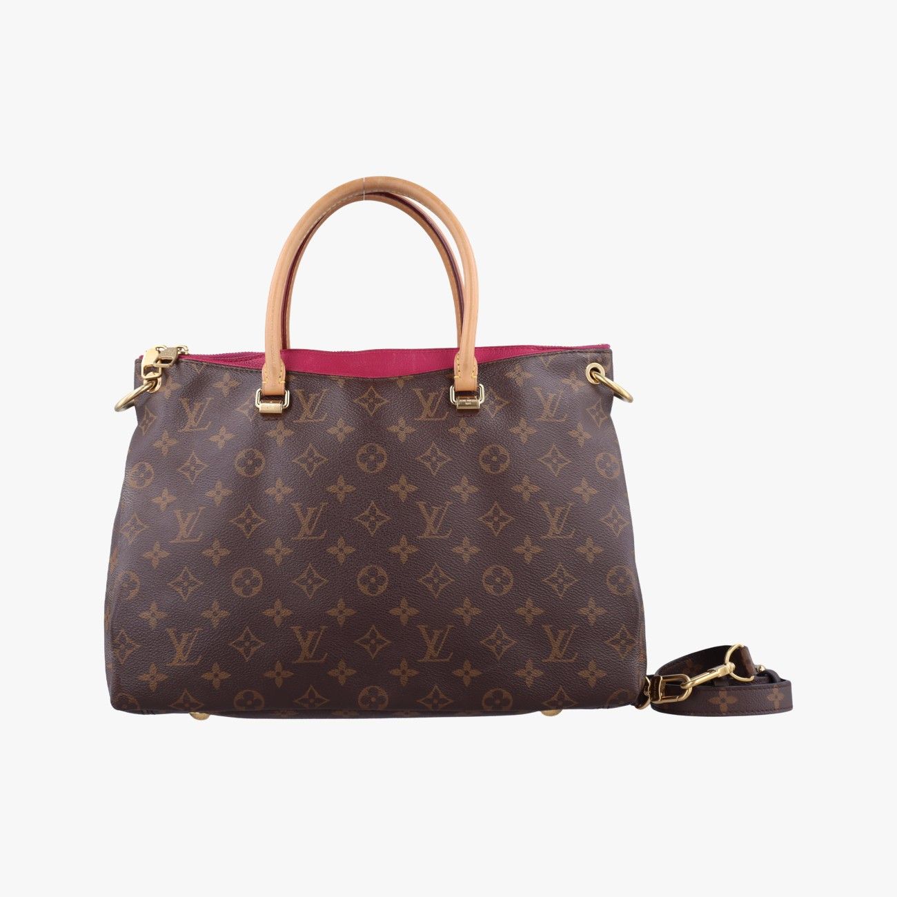 ルイヴィトンLouis Vuittonパラスモノグラム ブラウン系×マロン×ローズリッチモノグラムキャンバス×カーフレザーM50067CA0146
